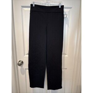 Charter Club Black Cambridge Slim Straight Stretch Pull On Dress Pants 22W